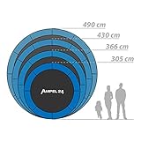 Ampel 24 Gartentrampolin Ø 430 cm grün - 8