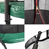 Ampel 24 Deluxe Outdoor Trampolin 430 cm grün – Komplettset mit innenliegendem Netz - 2