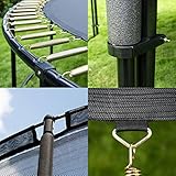 Ampel 24 Deluxe Outdoor Trampolin 430 cm grün – Komplettset mit innenliegendem Netz - 4