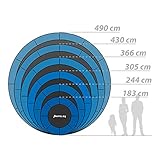 Ampel 24 Deluxe Outdoor Trampolin 430 cm grün – Komplettset mit innenliegendem Netz - 6